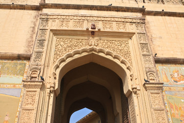 India, Jodhpur fort entrance Merangarh