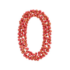 illustration of letters from apples