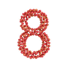 illustration of letters from apples