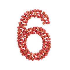 illustration of letters from apples