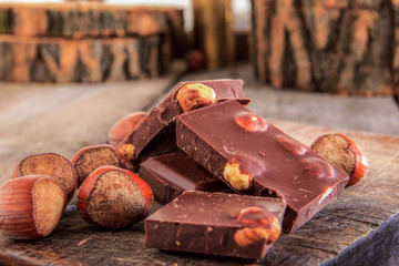 Hazelnuts chocolate
