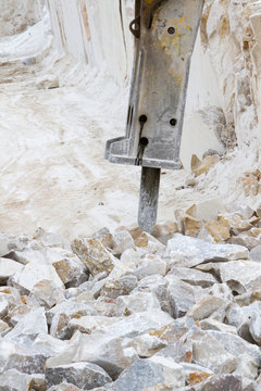 marble quarry, white marble