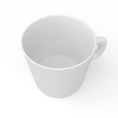 White empty mug