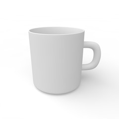 White empty mug