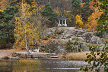Чайная беседка. Парк Монрепо. Выборг.