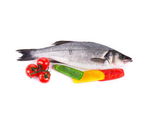 Fresh fish with the vegetables