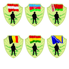 Army of Bosnia and Herzegovina,Bolivia,Belgium,Belarus,Azerbaija