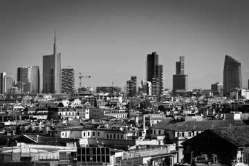 Milan city buildings