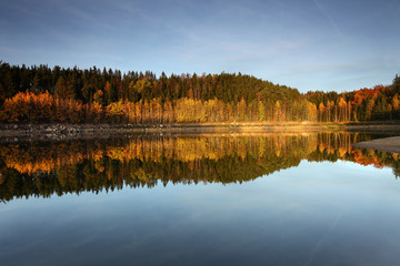 Autumn on lake