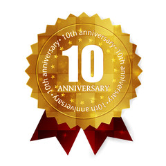 メダル　フレーム　10周年