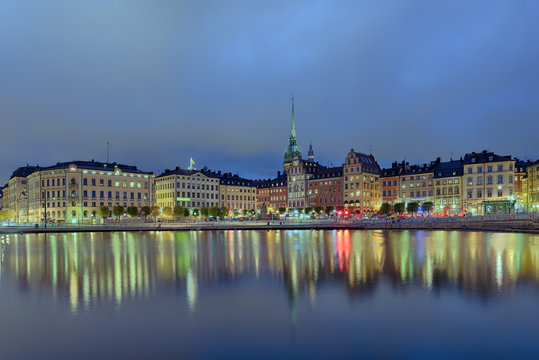 Gamla Stan Stockholm beleuchtet