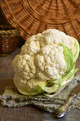 Raw cauliflower.