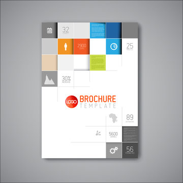 Modern Vector abstract brochure design template