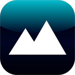 Obraz premium mountain symbol icon or button
