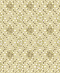 Geometric pattern. Tiled texture. Floral seamless background.