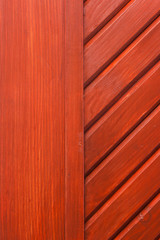 Red wood surface