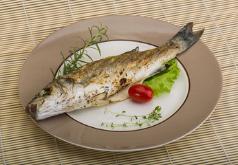 Grilled seabass