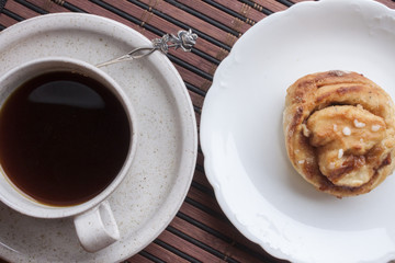 Bun and coffee