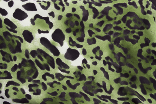 Beautiful Green Animal Print Leopard Background / Wallpaper