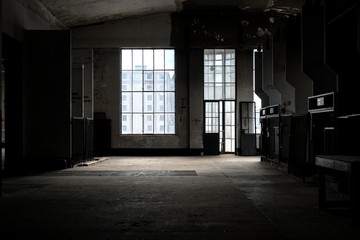 Dark and abandoned place