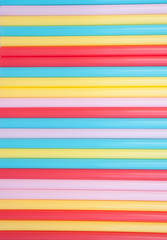 Background of colorful straws