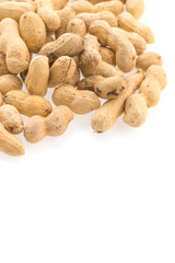 peanuts isolated on white background