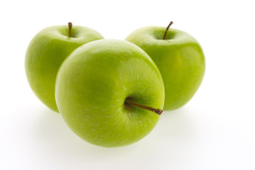 Green apple isolated on white background
