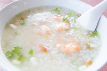 Thai rice porridge