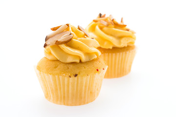 Cupcakes isolated on white