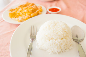 rice with omelet