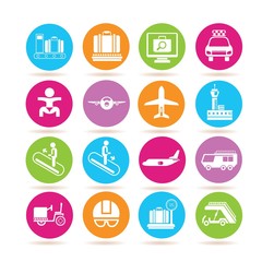 Fototapeta premium airport icons