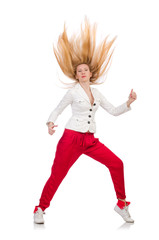 Woman in fashion clothing concept