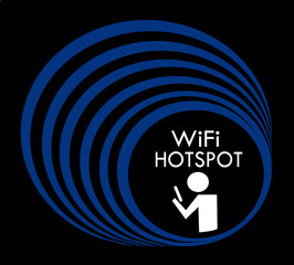 wi fi hot spot sign