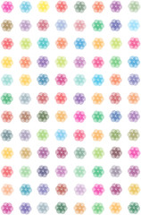 transparent symmetrical flowers background