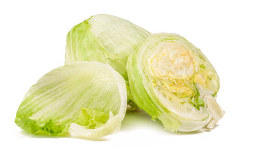 Iceberg lettuce isolated