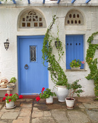 Greece, Tinos island, blue door