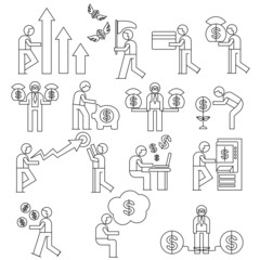 financial people icons