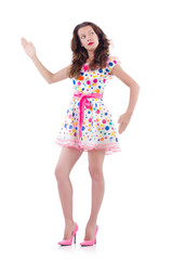 Woman in fashion clothing concept