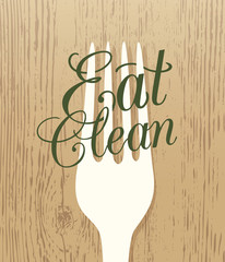 eat clean illustration