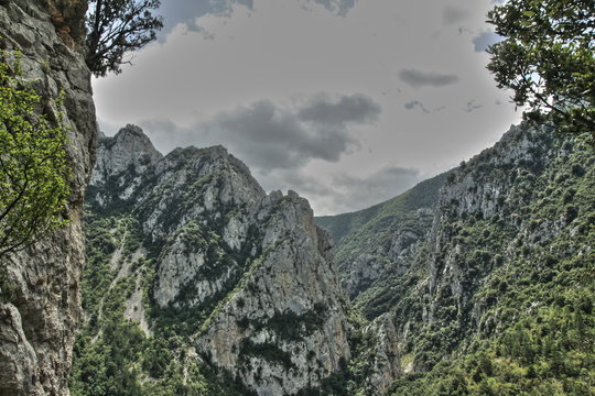Gorges de la pierre-lys vue du belv&eacute;d&egrave;re du diable