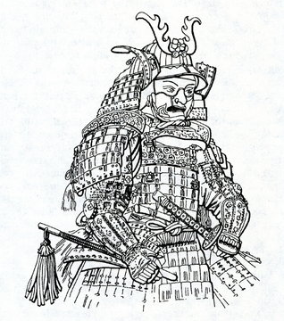 Samurai in armor