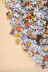 Pile of Jigsaw Puzzle Pieces