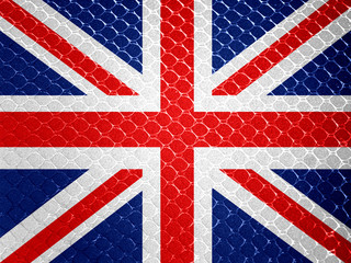 National flag of UK , the United Kingdom of Great Britain and No