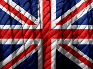 National flag of UK , the United Kingdom of Great Britain and No