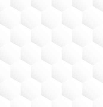 White hexagon abstract seamless pattern background