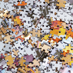 Background of Jigsaw Puzzle Pieces