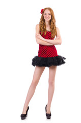 Young woman in fashion concept