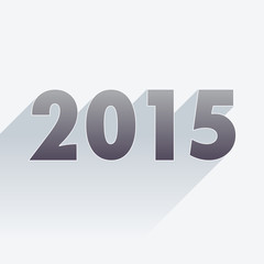 2015 theme in flat design