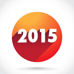 2015 theme in flat design