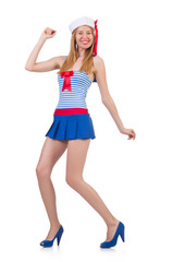 Woman in fashion clothing concept